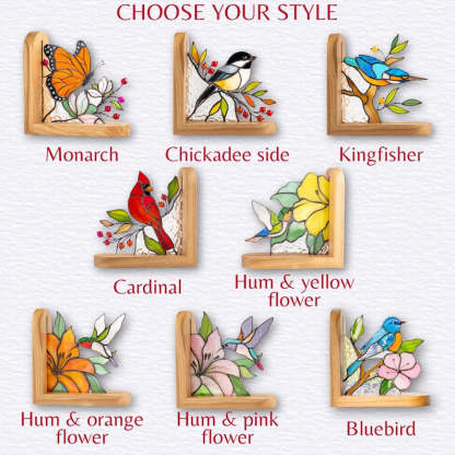 Dragonfly Stained Glass Panel Godmother Gift Book Ends Stained Glass Butterfly Artwork Insect Ornament Stained Glass Butterfly Suncatcher