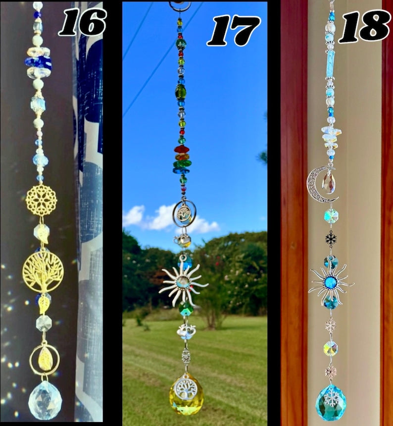 Crystal Suncatcher Boho Prism Window Hanging Charm