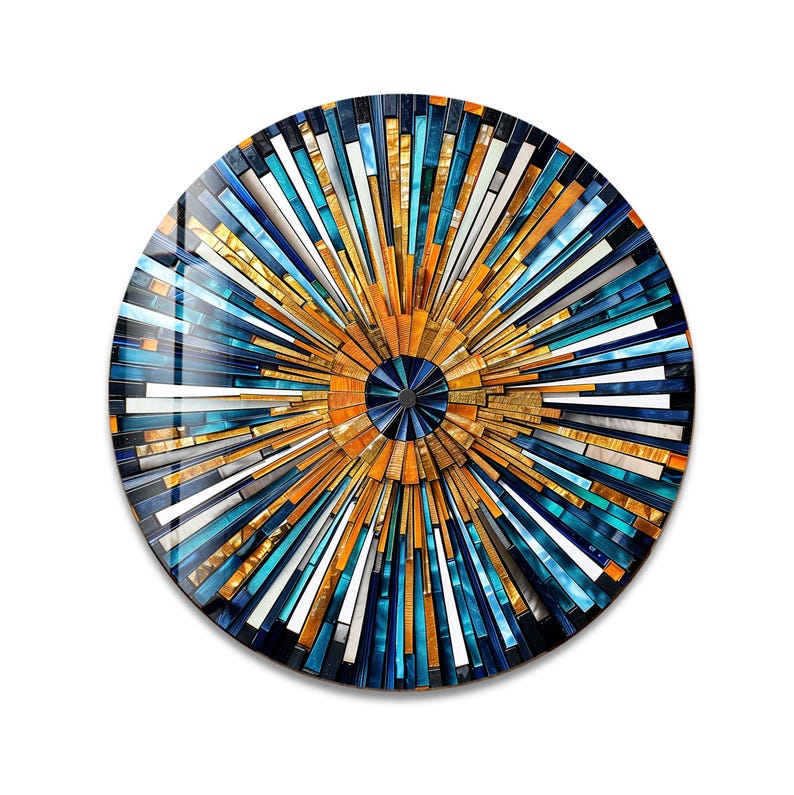 Round Glass Wall Art – Circle Tempered Print Panel