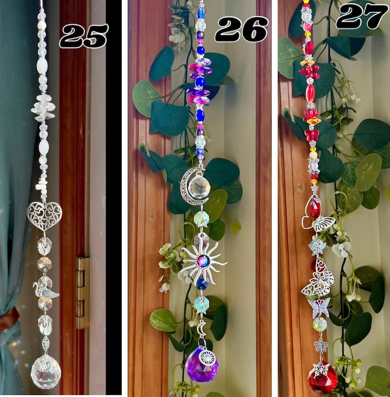 Crystal Suncatcher Boho Prism Window Hanging Charm