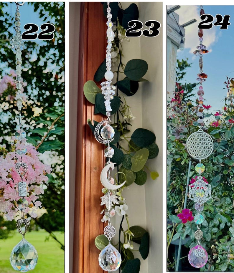 Crystal Suncatcher Boho Prism Window Hanging Charm