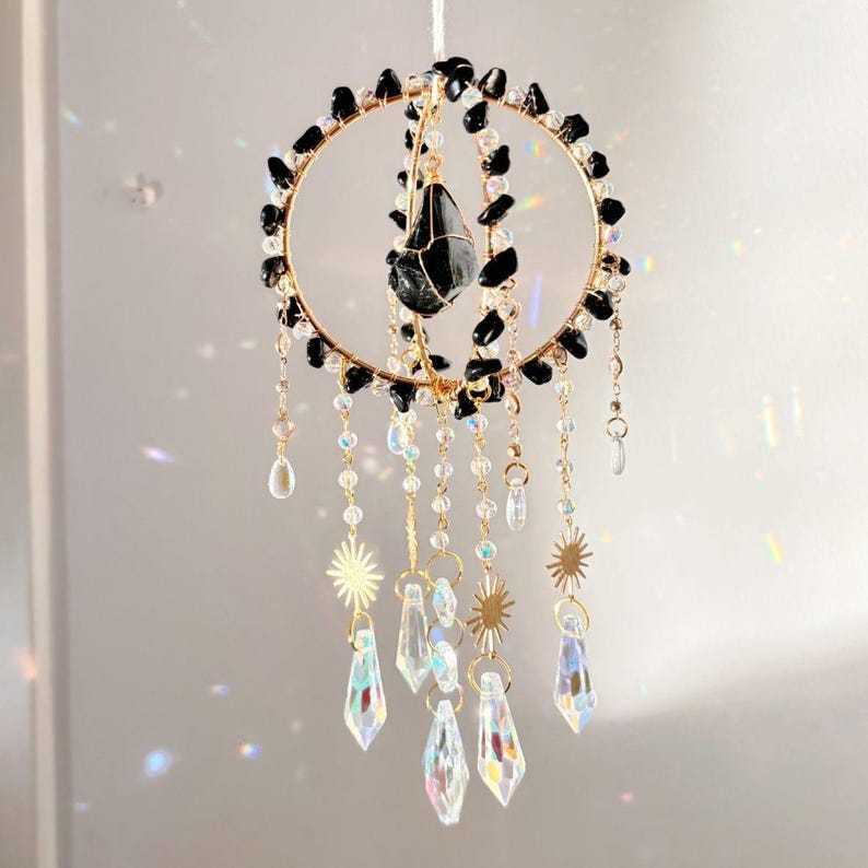 Crystal Suncatcher Luxury Sun Rainbow Maker Boho Window Wind Chime