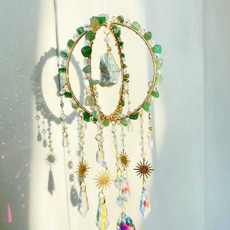 Crystal Suncatcher Luxury Sun Rainbow Maker Boho Window Wind Chime