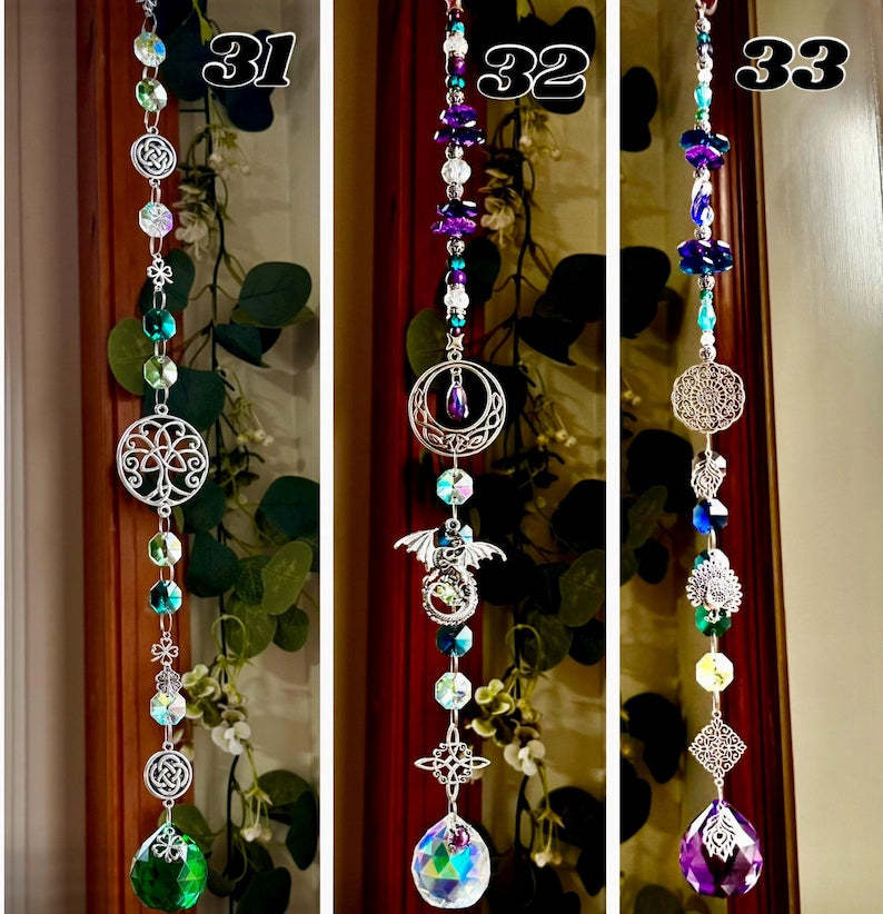 Crystal Suncatcher Boho Prism Window Hanging Charm