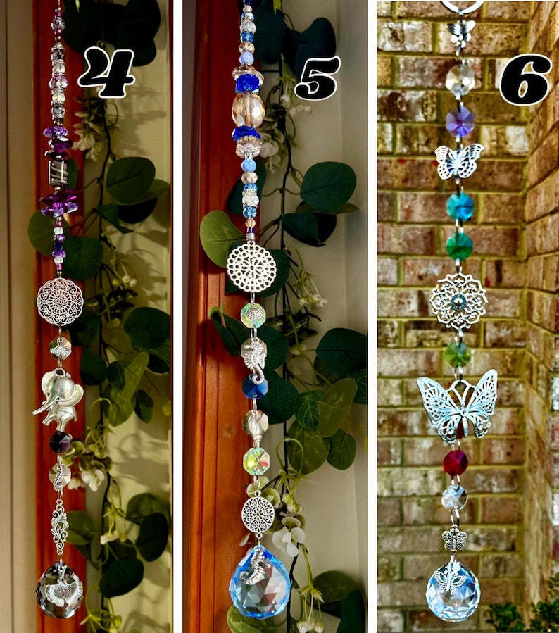 Crystal Suncatcher Boho Prism Window Hanging Charm