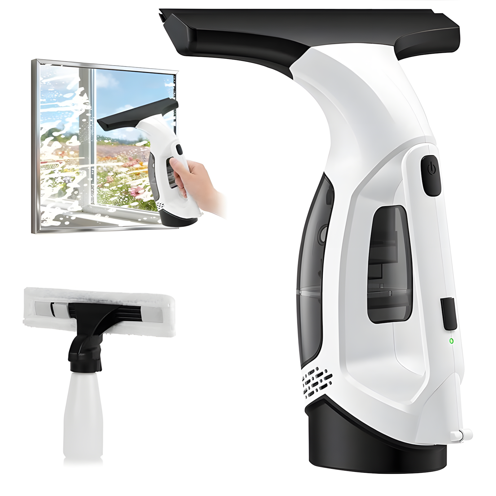 Beelines Cordless Window Vacuum Squeegee