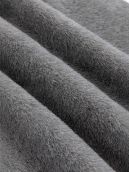 Women's long single-breasted wool coat with stand collar