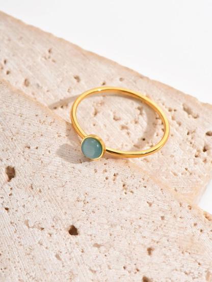 A Simple And Elegant Blue Moonstone Ring