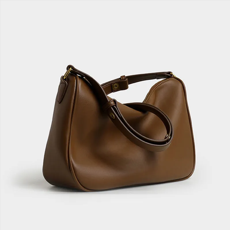 Messenger bag women's fashion solid color Korean style trendy all-match balck shoulder commuter bag