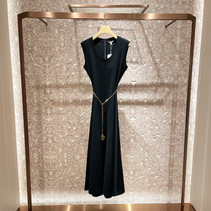 Elegant, figure-flattering little black dress