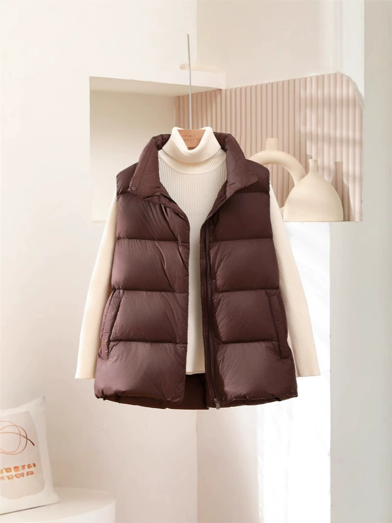 2025 Autumn/Winter New Lightweight Down Vest for Women