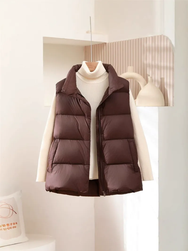 2025 Autumn/Winter New Lightweight Down Vest for Women