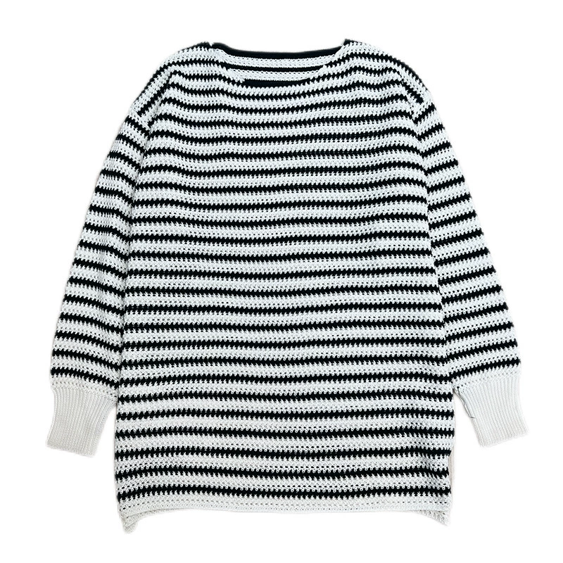 Women's striped knitted sweater