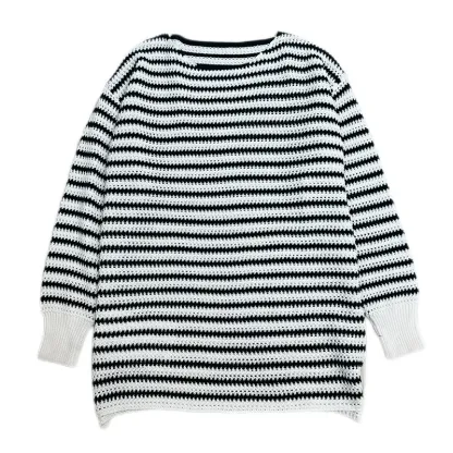 Women's striped knitted sweater