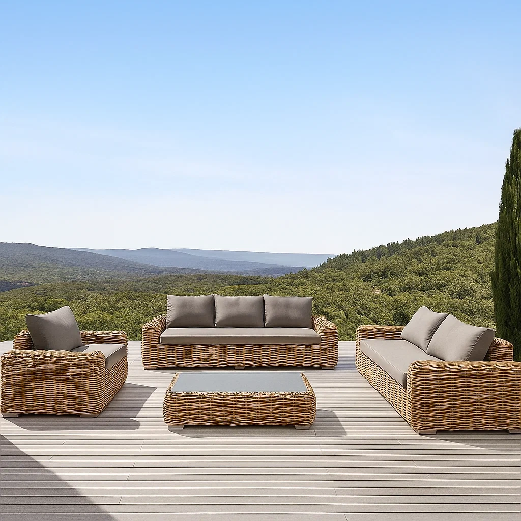 Mobilier de jardin,Ensemble de canapés de jardin - LuxuryFurnis