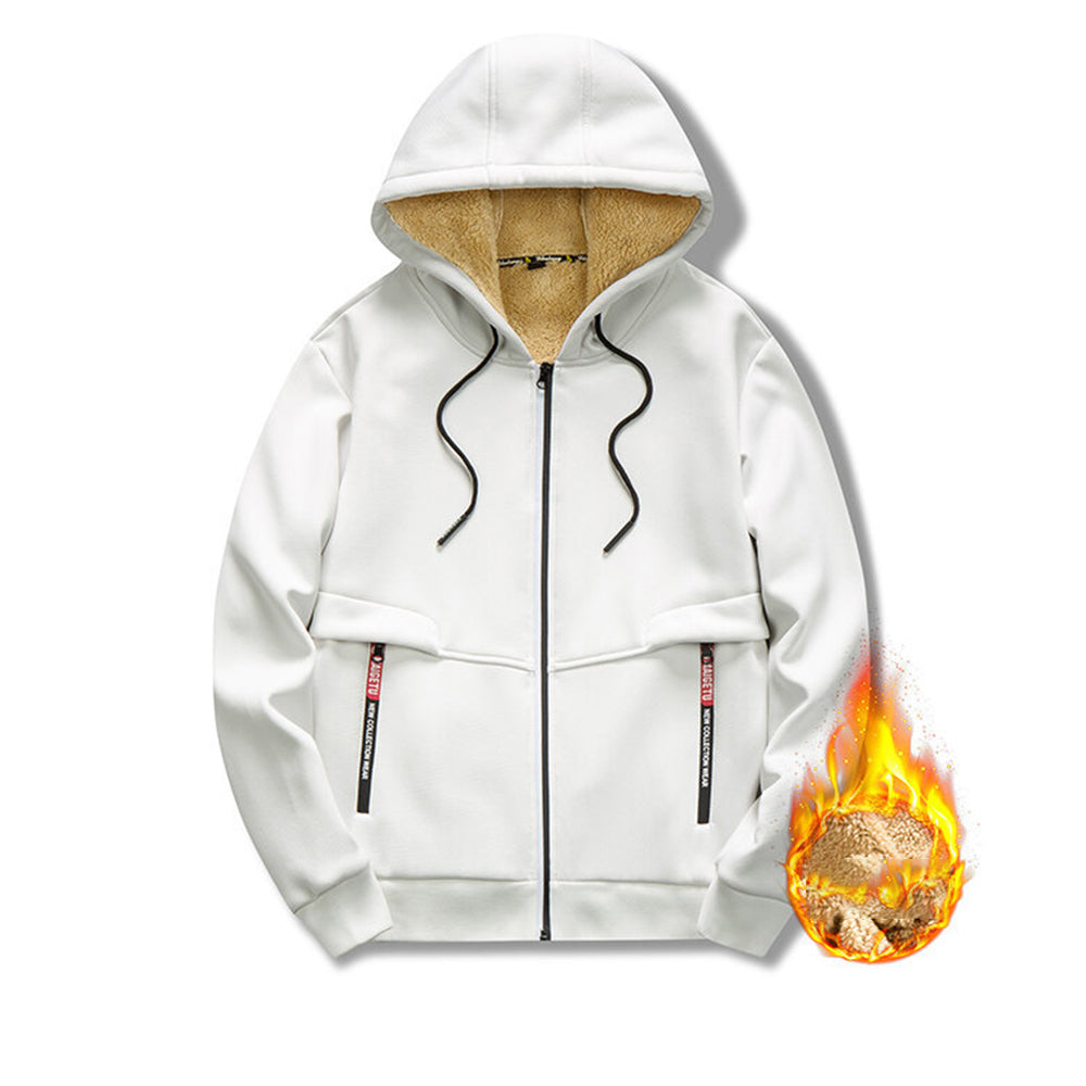 Saphirvogel™ Fleece-Sport-Hoodie mit Reißverschluss