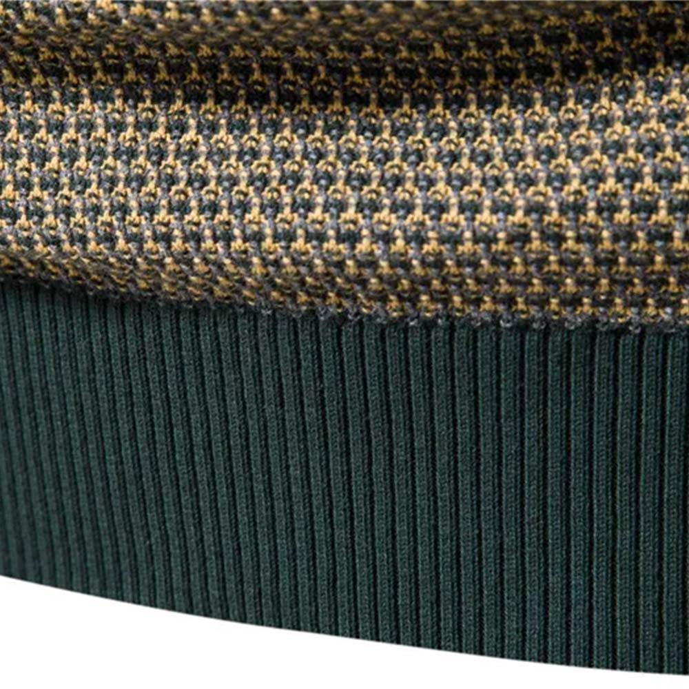 Saphirvogel™ Herren Pullover mit Rundhalsausschnitt und Farbblock-Strickpullover