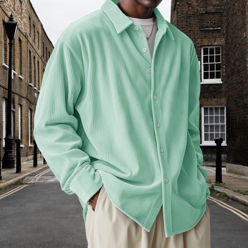 Lockeres, Trendiges Herren-Cordhemd