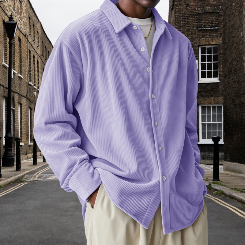 Lockeres, Trendiges Herren-Cordhemd