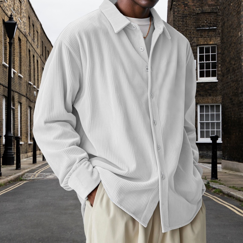 Lockeres, Trendiges Herren-Cordhemd