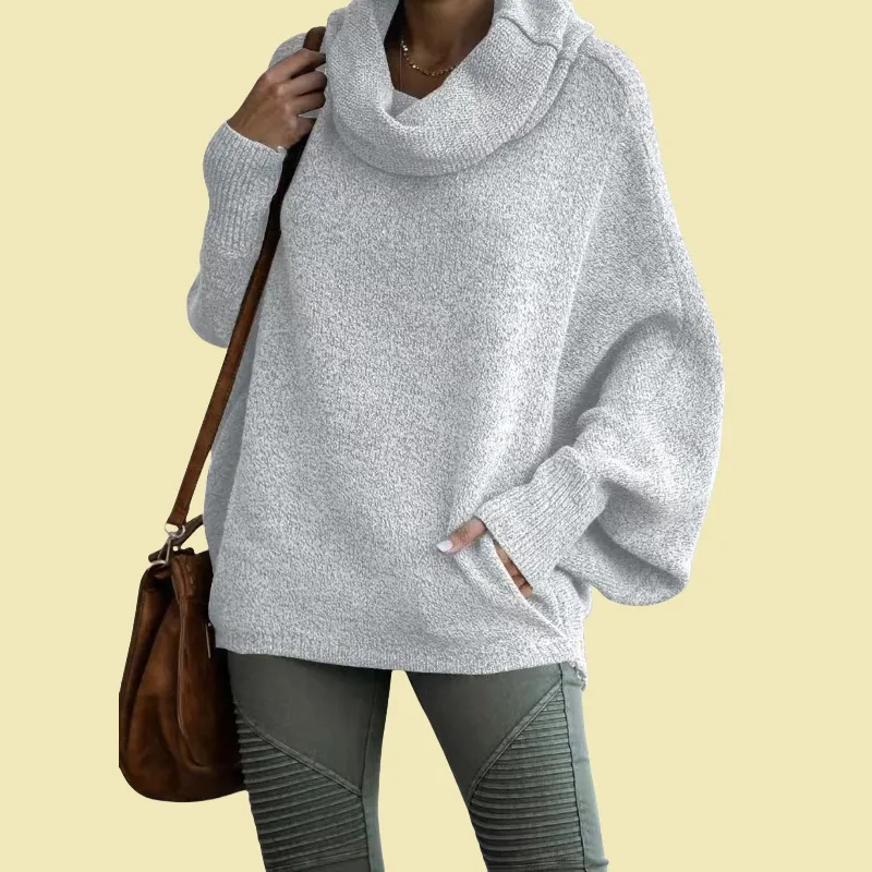 Cosline Women's turtleneck sweater with pockets