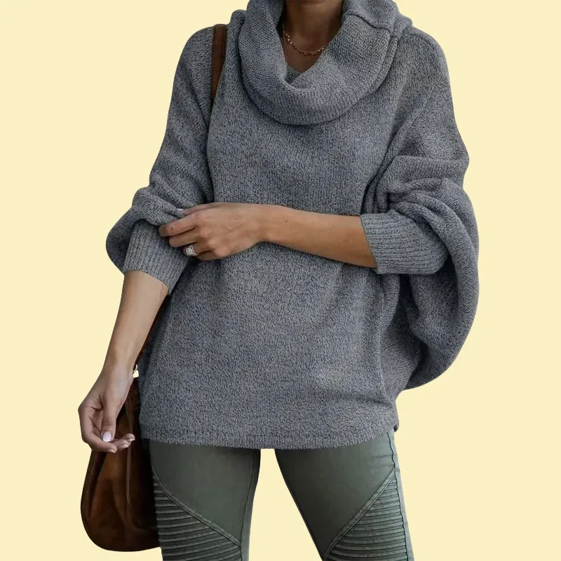 Cosline Women's turtleneck sweater with pockets