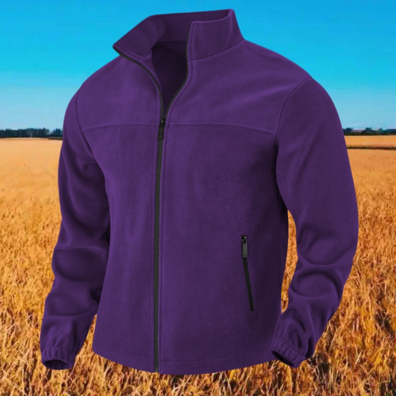 Cosmine Herren Fleecejacke Mit Stehkragen