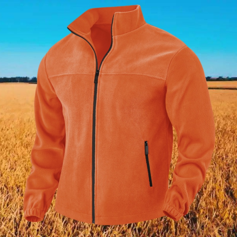 Cosmine Herren Fleecejacke Mit Stehkragen