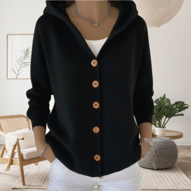 Csoline Soft-touch Hooded Cardigan