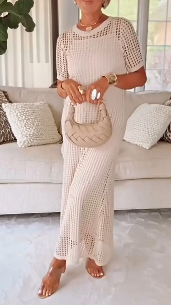 Cosline Cut-Out Long Maxi Dress