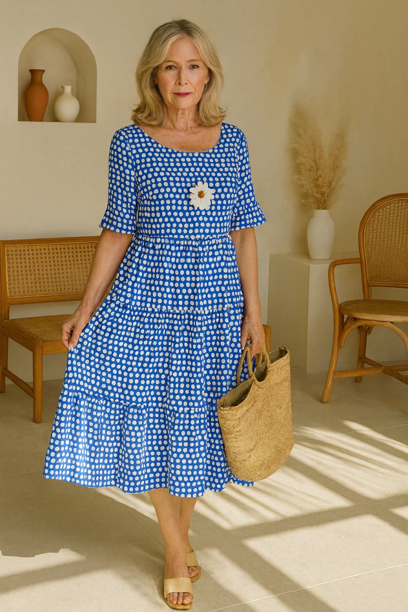 Cosline Classic midi dress