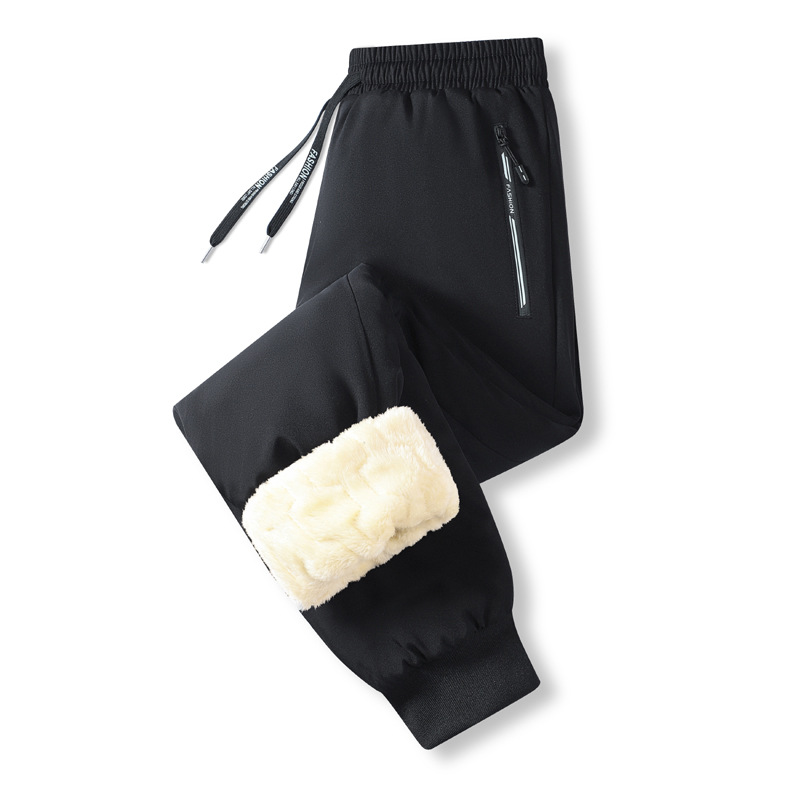 Cosline Men's Warm-Lined Waterproof Pants with Drawstring