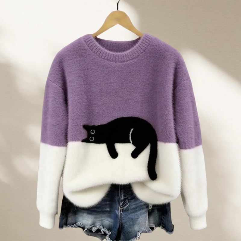 Cosline Cute Kitten Sweater for Women