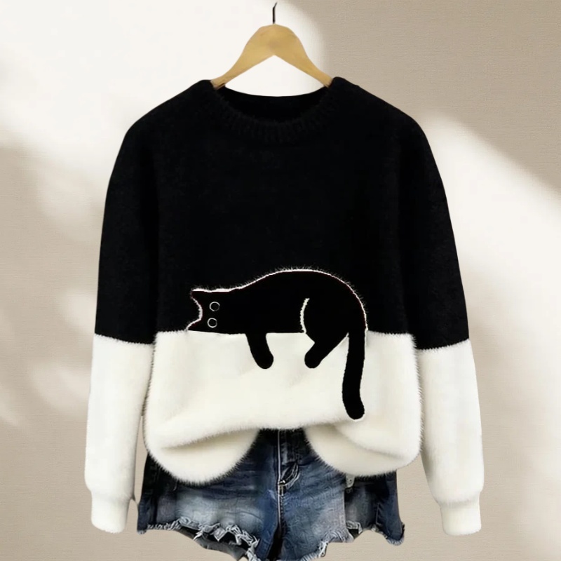 Cosline Cute Kitten Sweater for Women