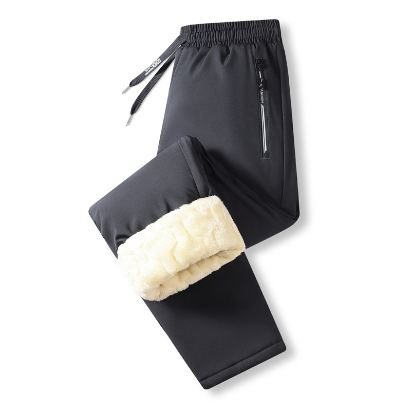 Cosline Men's Warm-Lined Waterproof Pants with Drawstring