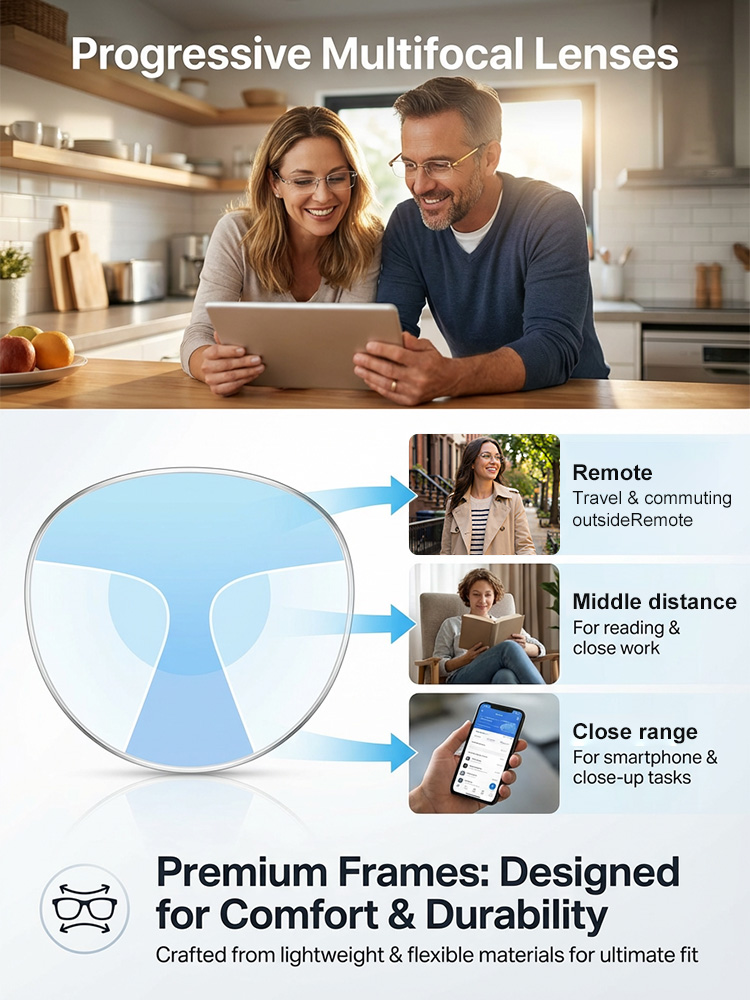 America's first intelligent photochromic rimless readers!