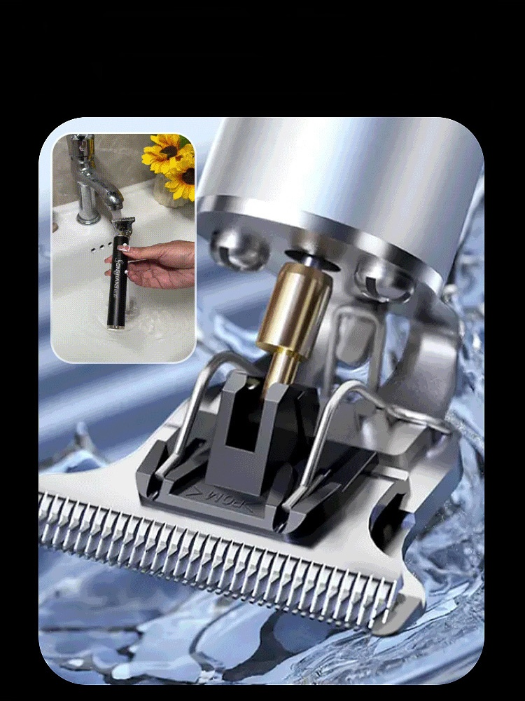 Silent and no-stuck hair Electric oil-cut carving hair clipper, The ultimate carving trimmer. Skin-close precision for that perfect sharp look.