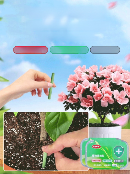 Simply insert them into soil and they slowly release the nutrients your flowers and vegetables need over 90 days, helping them thrive.