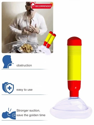 【Save a Life in Seconds. Anti-Choking.】Portable first aid choking device, Stop choking deaths! Powerful suction clears airways in 1 second. Home essential.