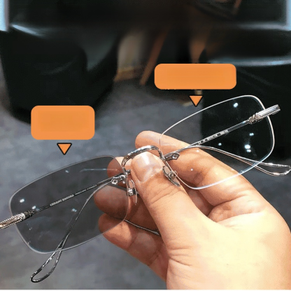 [Smart zoom and color changing] One pair for EVERYTHING! 🧠 Watch these smart lenses auto-focus in real-time! Blue-light blocking, anti-glare, and scratch-resistant. The last pair of glasses you'll buy