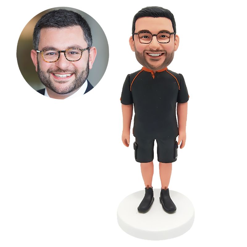 customized bobblehead casual man