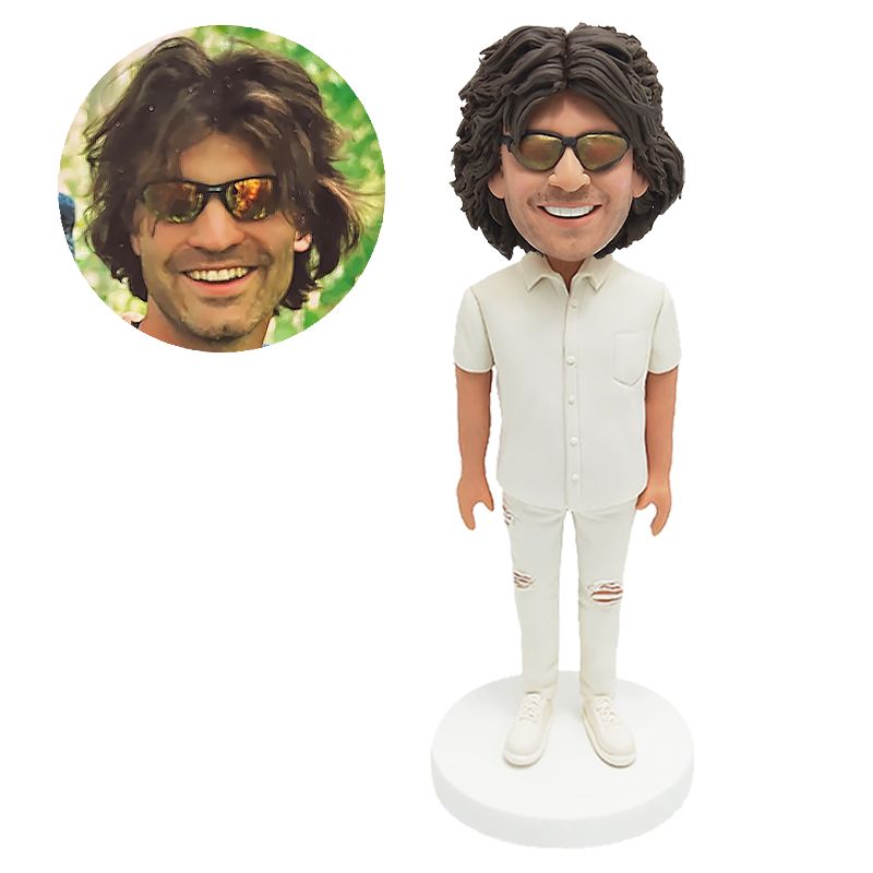 personalized bobble head casual man