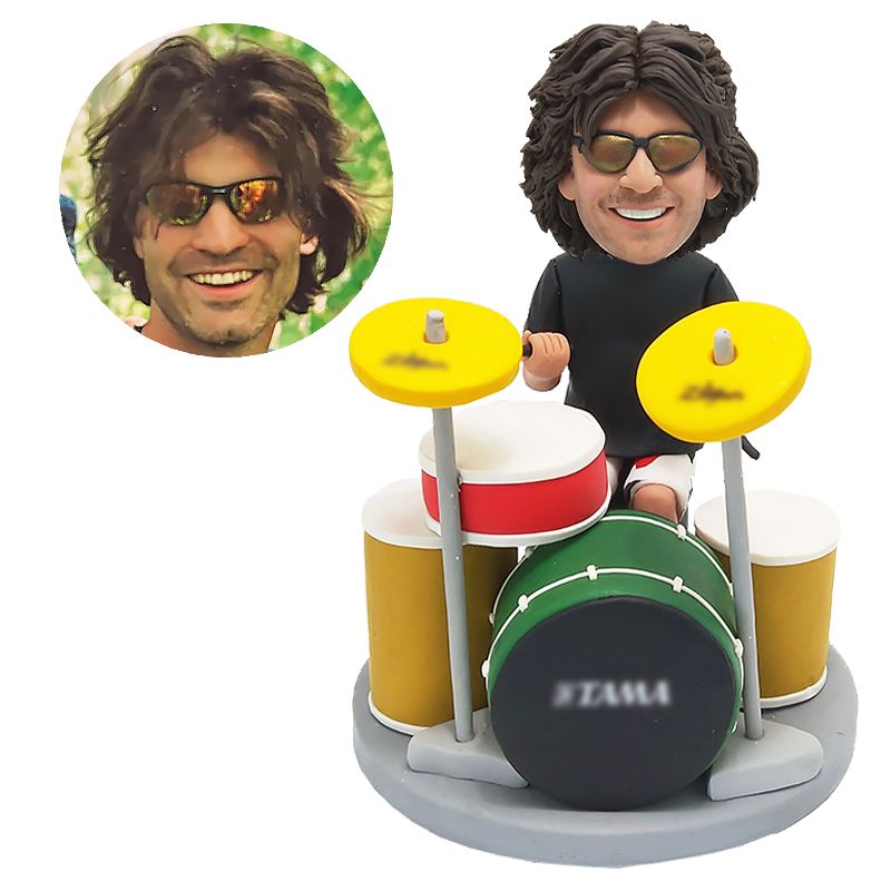 customised drummer bobble head