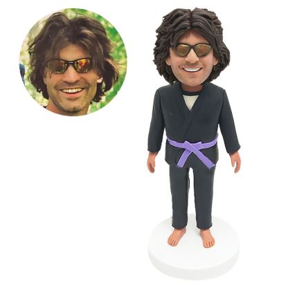 custom made bobblehead figure jiu jitsu judo taekwondo karate man