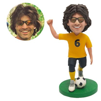 customized bobblehead figure male soccer