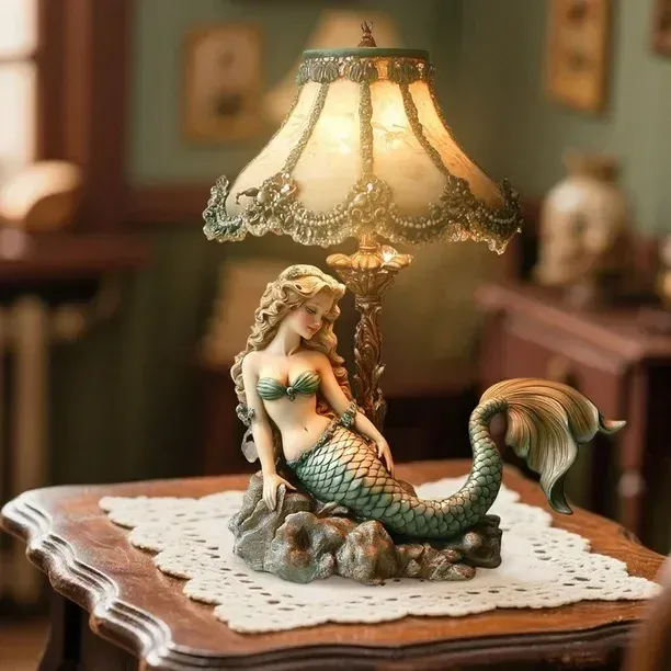 🏆Black Friday 60% OFF -✨ "Siren's Serenade" Nautical Glass Dream Lamp 🌌