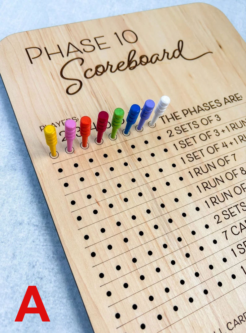 Phase 10 Score Board