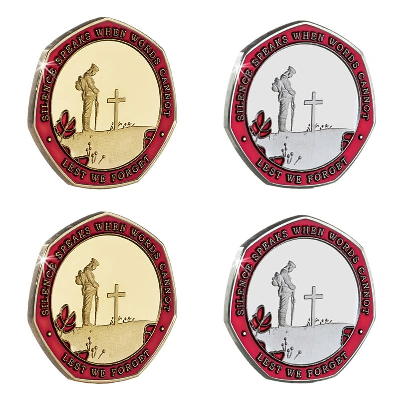 Armistice/Remembrance Commemorative with Embroidered Poppy