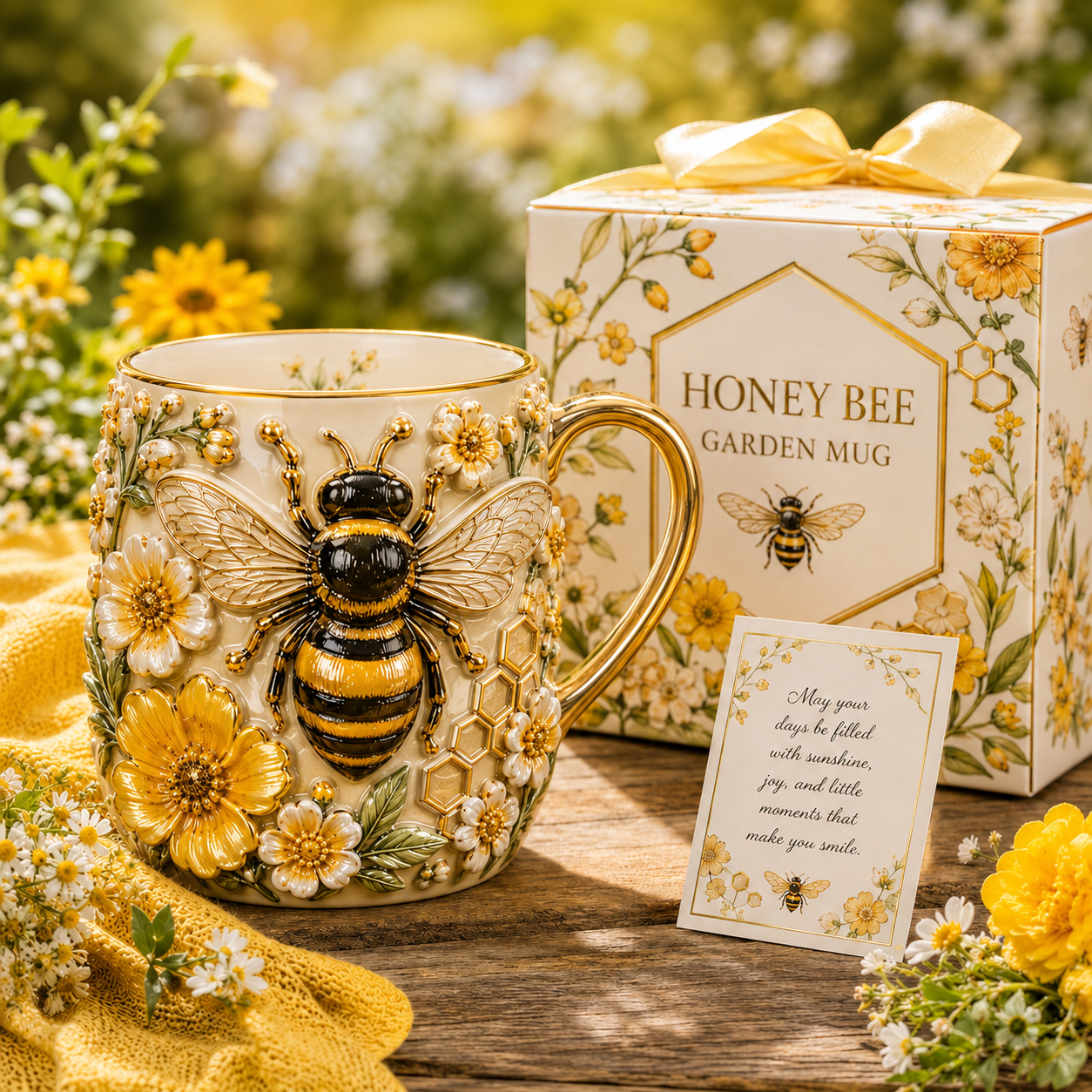 3D Animal Mug Gift Set🐝🐴🐱