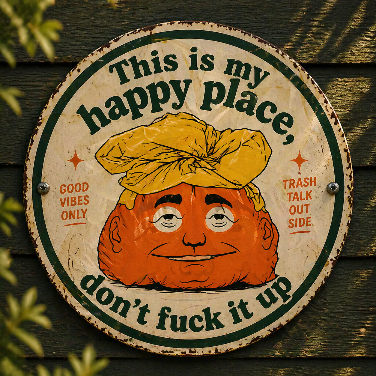 🚗"This Is My Happy Place" Metal Tin Sign